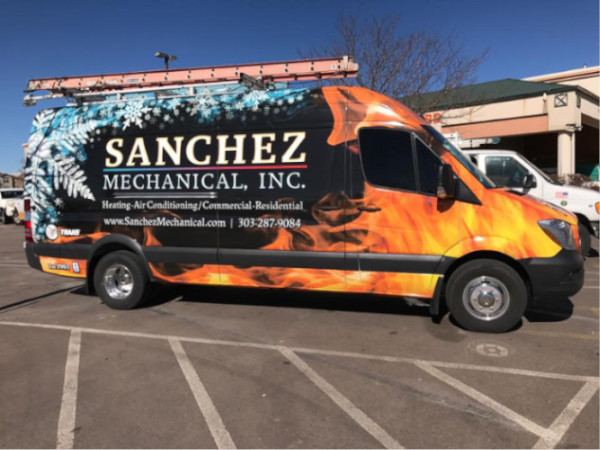 Sanchez Mechanical service van
